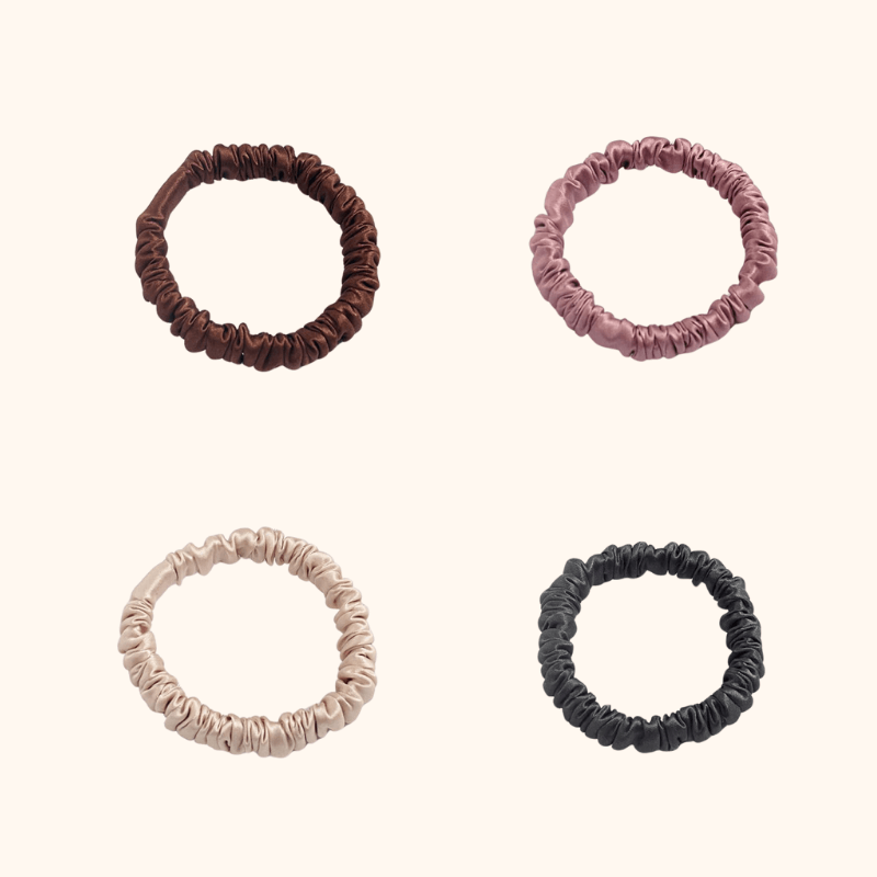 ManeHalo Silk Hair Ties - 4 pack